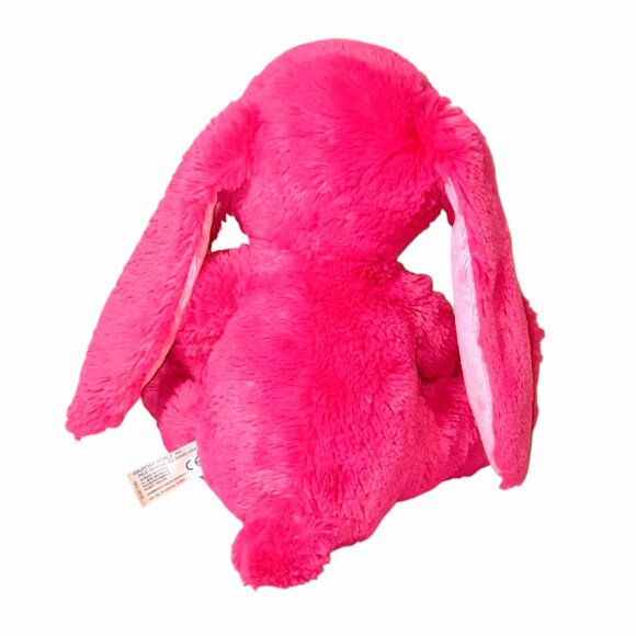 2018 Aurora Purely Luxe Pink Bunny Rabbit Plush Beanbag Toy 11" - Picture 4 of 7